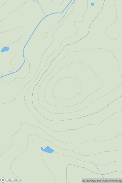 Thumbnail image for West Hill [Firth of Forth to the River Tweed] [NT607430] showing contour plot for surrounding peak
